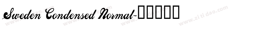 Sweden Condensed Normal字体转换